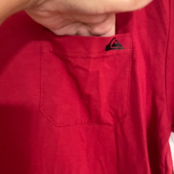 Quiksilver Everyday Pocket Red Women T-Shirt M - Picture 5 of 8